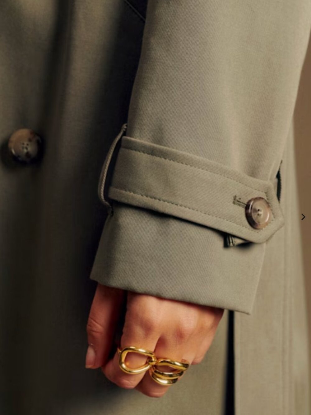 Sezane Scott Trench Coat - Picture 2 of 5